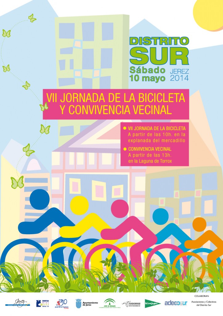 cartel jornada bicicleta y dia zona sur.ai